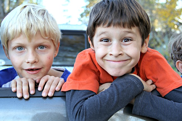 bright faced boys photo